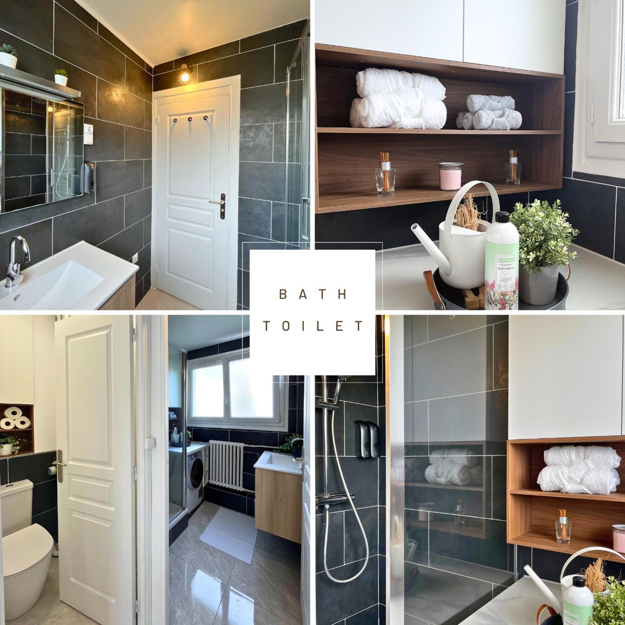 Entire 60M2 Apartment - Close To Paris - Parking - Kitchen - 2Min Rerb - Olympic'24 Bourg-la-Reine Ngoại thất bức ảnh