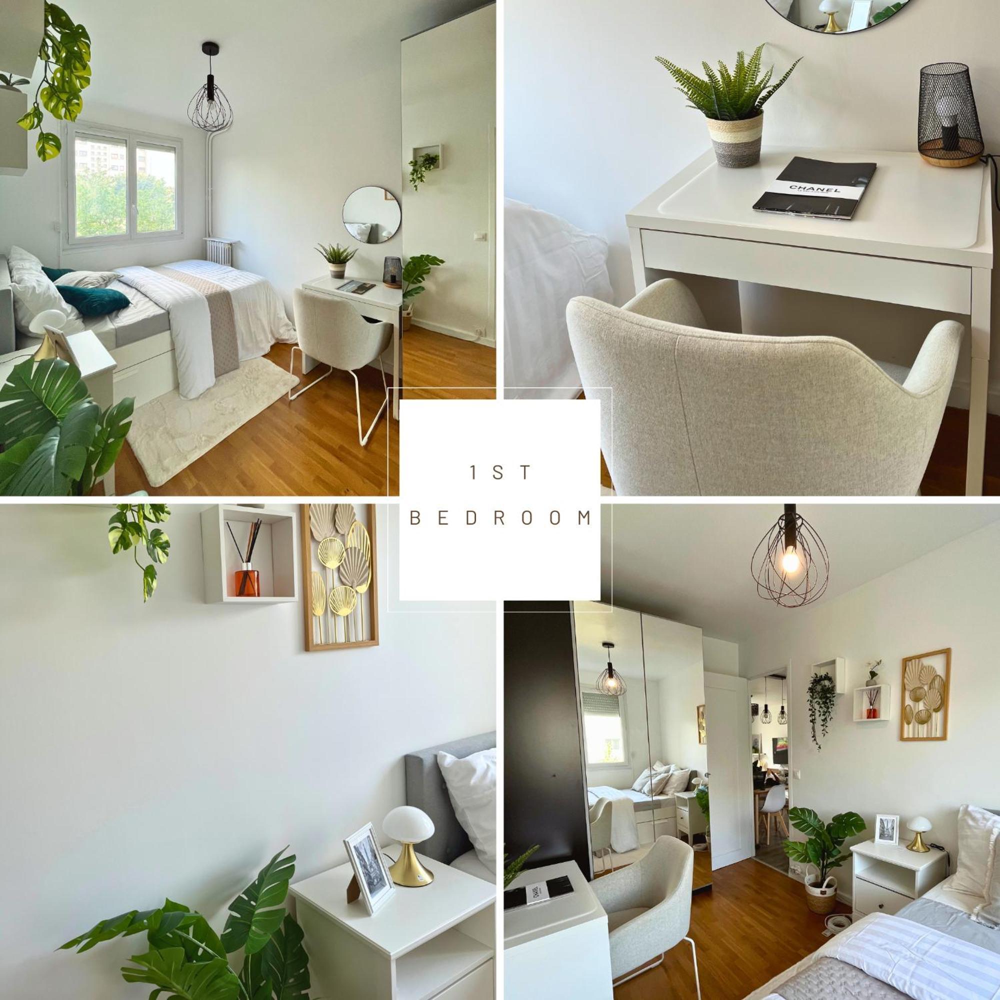 Entire 60M2 Apartment - Close To Paris - Parking - Kitchen - 2Min Rerb - Olympic'24 Bourg-la-Reine Ngoại thất bức ảnh