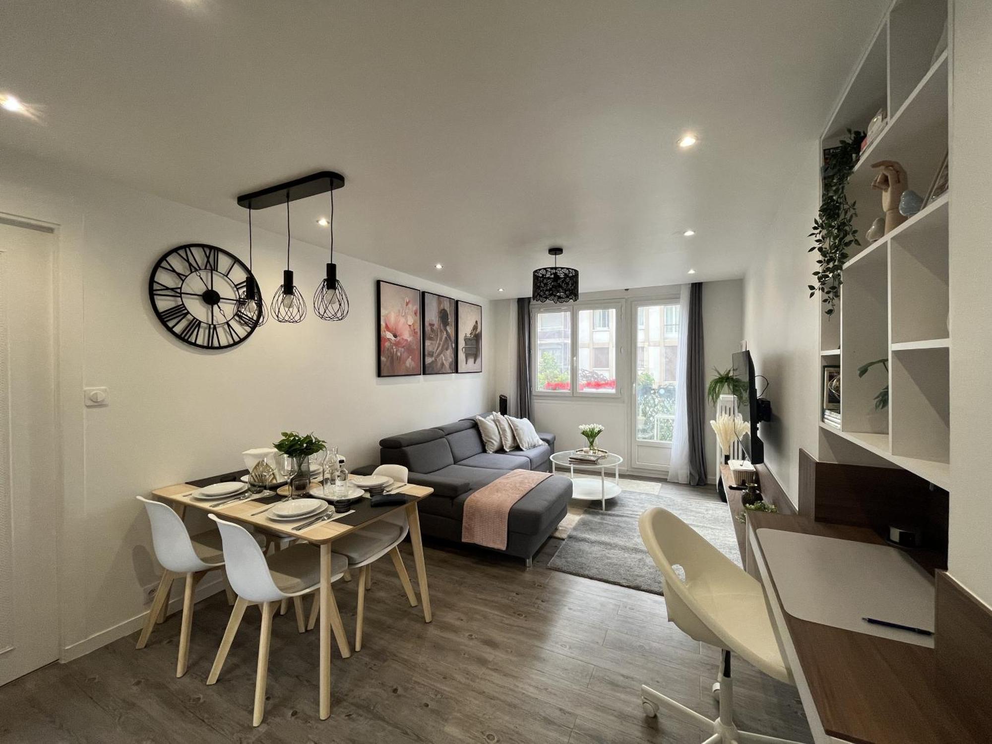Entire 60M2 Apartment - Close To Paris - Parking - Kitchen - 2Min Rerb - Olympic'24 Bourg-la-Reine Ngoại thất bức ảnh